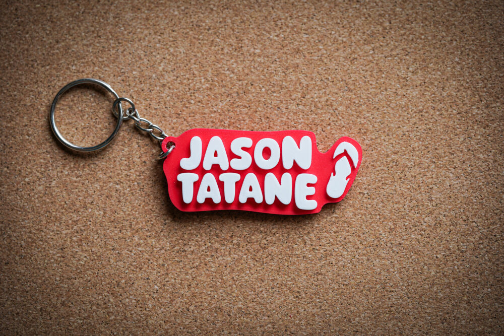 porte clé "jason tatane" rouge