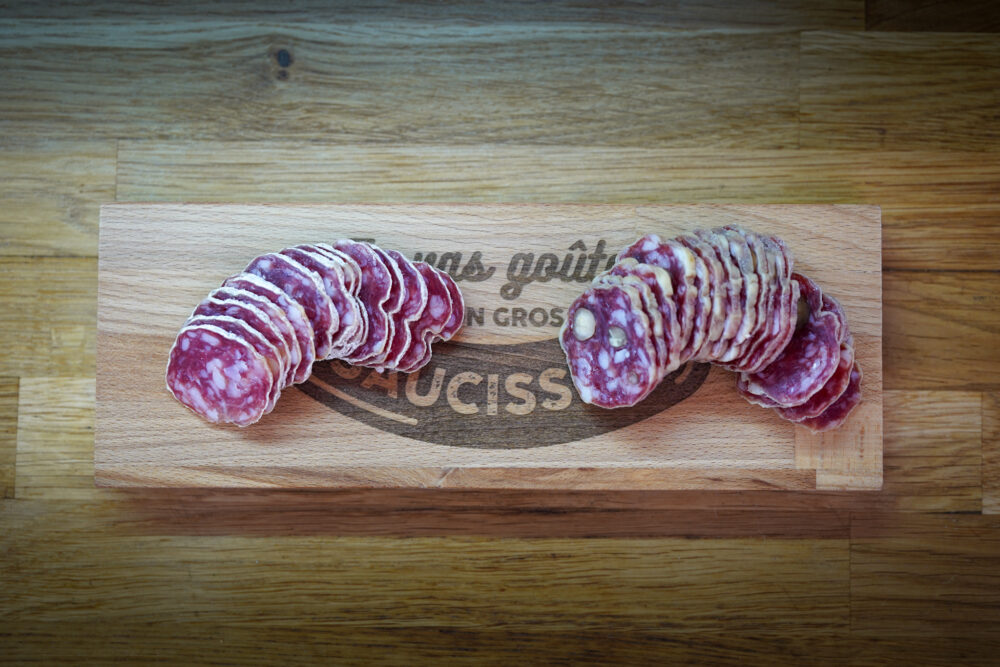 planche à saucissons " tu vas gouter mon gros saucisson"