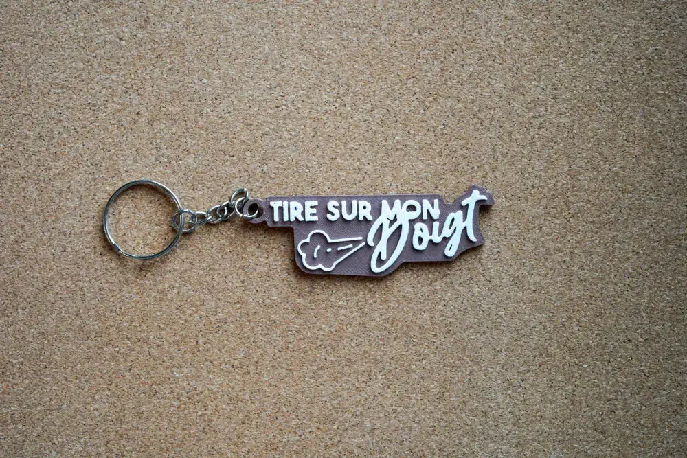 porte clef tire sur mon doigt